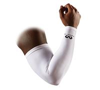Mc David 6566R Mangas de compresión, Unisex Adulto, Blanco, S/M