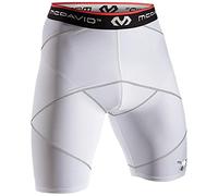 Mc David Compresión CROS Short, Unisex Adulto, Blanco, XL