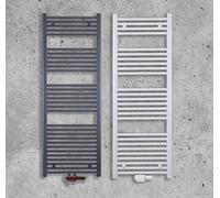 MC Heat Premium - Radiador de baño (300 x 800 mm, con conexión central), color blanco