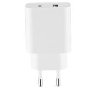 MC Power - Cargador rápido USB GaN para teléfonos móviles, 1 adaptador de corriente USB-C, 1 adaptador USB-A | máx. 20 W | Carga rápida, Power Delivery
