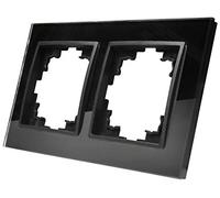 MC Power Flair - Marco de cristal de 2 vías, color negro