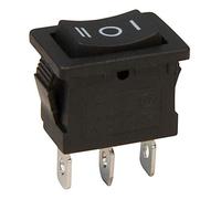 MC POWER McPower 1323077 - Interruptor basculante | 3 polos, balancín negro, AC 250 V/6 A