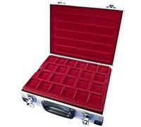 MC.Sammler Caja para monedas con 5 bandejas para 161 monedas diferentes, para guardar monedas grandes a pequeñas, medallas, diámetro 26, 32, 36, 46, 50 mm