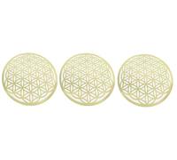 MC-Trend 3 unidades de metal flor de la vida colgador yoga meditación Suncatcher Chakra decoración hogar DIY DIY Traumfänger espiritual