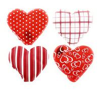 MC-Trend Juego de 4 Calentadores de Manos en Forma de corazón para Manos y Dedos Calientes, Almohadillas térmicas Reutilizables (Juego de 4 Corazones)