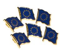 MC Trend® - Metal Flag Pin Europe Flag Europe Pin 6 Pieces