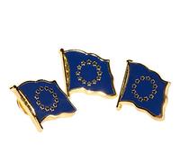 MC Trend® - Metal Flag Pin Flag Europe Pin 3 Pieces