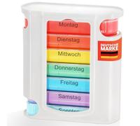 MC-Trend Pastillero de 7 días con 4 compartimentos por día, pastillero grande y dispensador semanal, caja de medicamentos a elegir en cantidad: 1, 2, 6, 12, 24 o 48 unidades