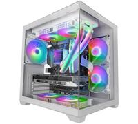 Mars Gaming Mc-view2 Caja Pc Microatx Doble Cristal Templado Ventilador Frgb 120mm Blanco