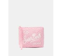 MC2 Saint Barth MC2 Saint Barth - Neceser con asa para la muñeca de neopreno estampado con cremallera. Rosa