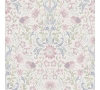 MC61008 - Maison Charme Pájaro, Floral VerdeRosaAzul Galerie Papel Tapiz