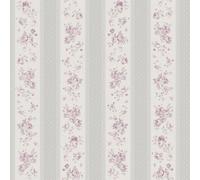 MC61049 - Maison Charme Floral, Rayas Rosa Crema Galerie Papel Tapiz