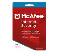 McAfee Internet Security | 1 Año - 5 dispositivos - 1 año