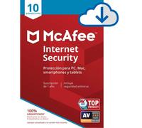 McAfee Internet Security 10 dispositivos - 1 año