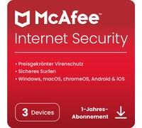 McAfee Internet Security [3 dispositivos - 1 año]
