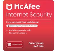 McAfee Internet Security | Seguridad para 10 Dispositivos | Windows, Mac, Android e iOS