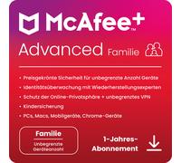 McAfee Plus Advanced - Familia [Dispositivos ilimitados - 1 año]