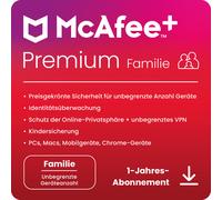 McAfee Plus Premium - Familia [Dispositivos ilimitados - 1 año]