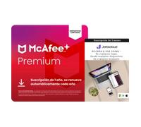 McAfee+ Premium Individual | 1 Año | Dispositivos ilimitados + Copias de seguridad ilimitadas en la nube de Jottacloud