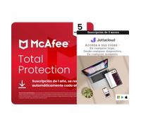 McAfee Total Protection - 1 Año - 5 PC + Copias de seguridad ilimitadas en la nube de Jottacloud