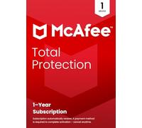 McAfee Total Protection 1-Device | AntiVirus Software 2026 for Windows PC & Mac, AI Scam Detection, VPN, Password Manager, Identity Monitoring | 1-Year Subscription with Auto-Renewal | Key Card