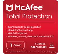 McAfee Total Protection [1 dispositivo - 1 año]