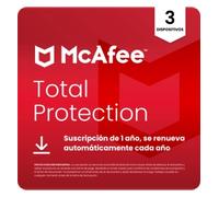 McAfee Total Protection | 3 Dispositivos | 1 año | Windows, Mac, Android e iOS