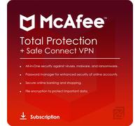 McAfee Total Protection with Safe Connect VPN 2026 5 Dispositivos 1 Año
