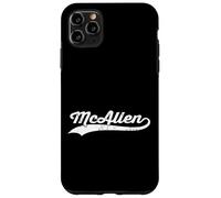 McAllen Texas Vintage Cursivo US Ciudad Nombre Retro Deportes Carcasa para iPhone 11 Pro Max
