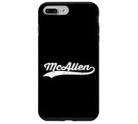 McAllen Texas Vintage Cursivo US Ciudad Nombre Retro Deportes Carcasa para iPhone 7 Plus/8 Plus