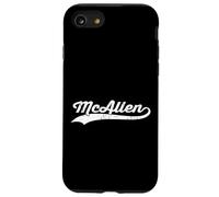 McAllen Texas Vintage Cursivo US Ciudad Nombre Retro Deportes Carcasa para iPhone SE (2020) / 7 / 8