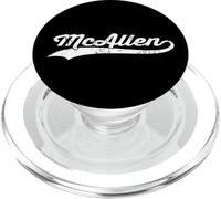 McAllen Texas Vintage Cursivo US Ciudad Nombre Retro Deportes PopSockets PopGrip para MagSafe