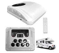 Mcamgiczin Aire Acondicionado de Techo para autocaravanas, Doble función frío-Calor, 12 V/24 V/48 V/72 V/96 V/220 V, Universal, con regulación de frecuencia y bajo Nivel de Ruido.,12V