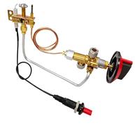 MCAMPAS LP - Válvula de seguridad de gas con quemador piloto. Termopar. Kit de encendido piezoeléctrico para horno de pizza, chimenea. Horno de cocina