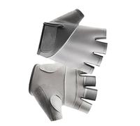 MCAOAL 1 par de guantes transpirables sin dedos para gimnasio con palma que absorbe los golpes para ciclismo, entrenamiento, actividades al aire libre, peso ligero, poliéster