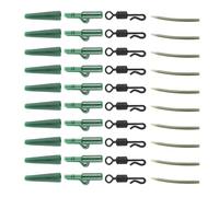 MCAOAL 40 fundas antienredos para aparejos de pesca, correas de cambio rápido, giratorias, cola, accesorios de pesca de goma