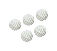 MCAOAL 5 pelotas de entrenamiento de goma sintética a rayas huecas para dispositivos de entrenamiento de práctica de swing en interiores y exteriores