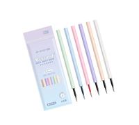 MCAOAL 6 bolígrafos de gel retráctiles con punta de 0, 5 mm para aulas, clics de negocios, tipo gel, bolígrafo, tintas de secado rápido, bolígrafo, clics de escritura