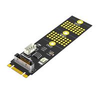 MCAOAL B+M Key to 2 5 pulgadas discos duros UNA carcasa Solid States Diskadapterkarte 7Pin para 2242 2260 2280 extensión de memoria