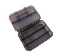 MCAOAL Bandejas de almacenamiento portátiles, organizadores de señuelos, caja de aparejos de pesca, caja de almacenamiento de señuelos, bandeja separadora de cebos con divisores, estuche para equipo