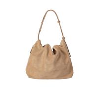 MCAOAL Bolso de hombro de cuero de gamuza contemporáneo Espacioso forro interior resistente ceniza de axila para uso diario Bolso de gamuza práctico de moda, albaricoque