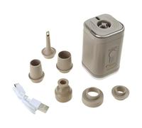 MCAOAL Bombas de aire eléctricas con luz de camping portátiles pequeñas bombas de colchón para colchón de aire, flotador de piscina, fácil de usar