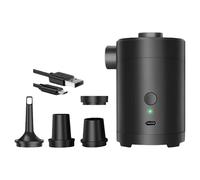 MCAOAL Bombas de aire eléctricas ligeras con 4 accesorios, carga rápida, compactos, para exteriores, solución de inflado, bombas inflables ligeras para piscina