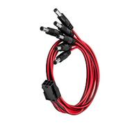 MCAOAL Cable adaptador de 1 a 6 pines hembra a 6 piezas CC de 5,5 x 2,5 mm para tarjetas gráficas, asegurando una conexión estable para tarjetas gráficas