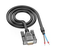MCAOAL Cable de puerto serie RS232 DB9pin industrial con contactos de terminal 235/38 para comunicación RS485 y automatización, cable de puerto de velocidad rápida