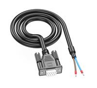 MCAOAL Cable de puerto serie RS232 DB9pin industrial con contactos de terminal 235/38 para comunicación RS485 y automatización, cable de puerto de velocidad rápida