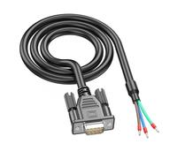 MCAOAL Cable de puerto serie RS232 DB9pin industrial con contactos de terminal 235/38 para comunicación RS485 y automatización, cable de puerto de velocidad rápida