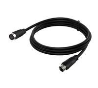 MCAOAL Cable S Video de 9 pines macho a hembra, pequeño DIN 9, línea de vídeo S que garantiza una visión auditiva clara y suave