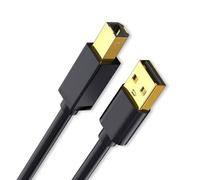 MCAOAL Cable USB de alta velocidad para impresora, cable USB A a B, conectores resistentes a la corrosión para una conexión eficiente a impresoras, escáneres, impresoras