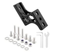 MCAOAL Convertidor de luz de nariz plegable para bicicleta, montaje elevado, portabicicletas delanteras, extensores de bloque, adaptador de soporte de bolsa de bicicleta